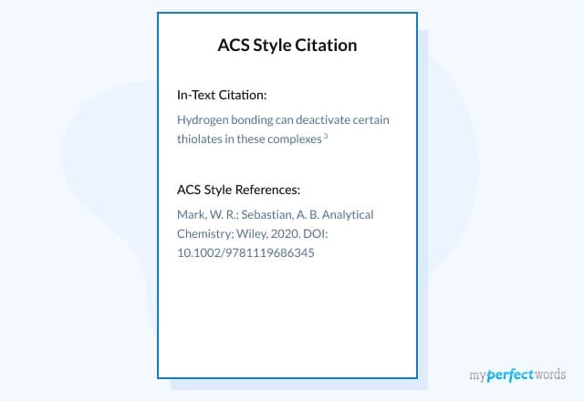 ACS Citation Style – A Comprehensive Guide & Examples