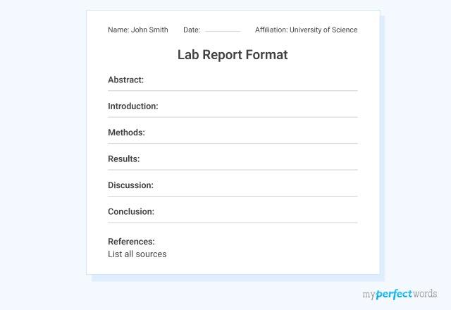 Lab Report Format - Free Template and Examples