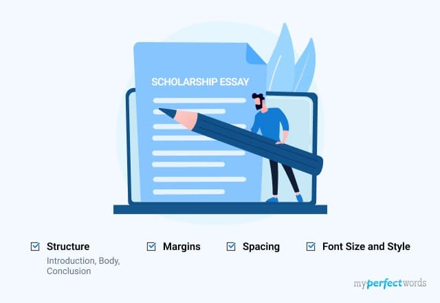 scholarship essay format