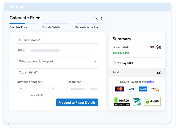 Fill in the order form