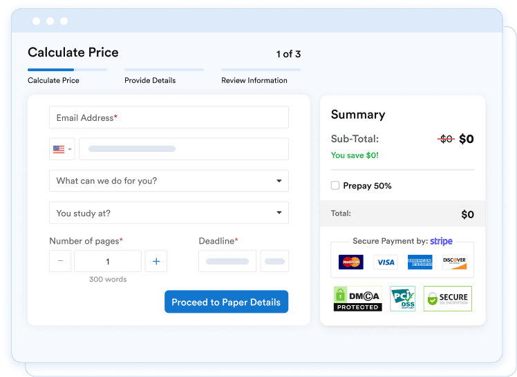 Fill in the order form
